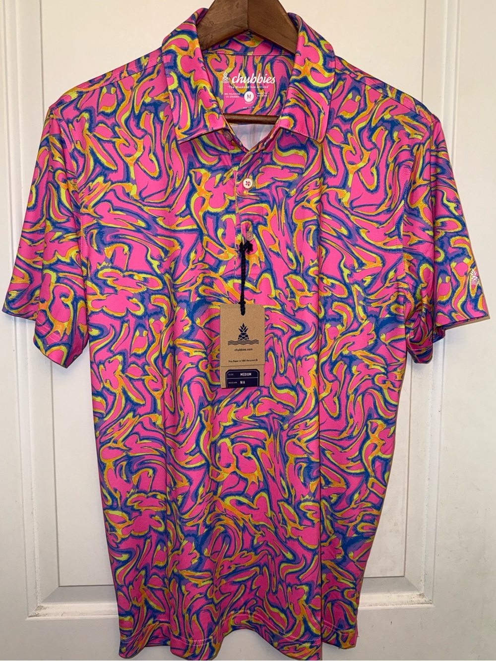 chubbies NWT “Lost My Marble” Performance Polo 2.0